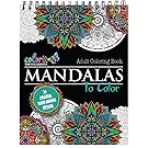 Mandala Coloring Book For Adults With Thick Artist Quality Paper, Hardback Covers, and Spiral Binding by ColorIt