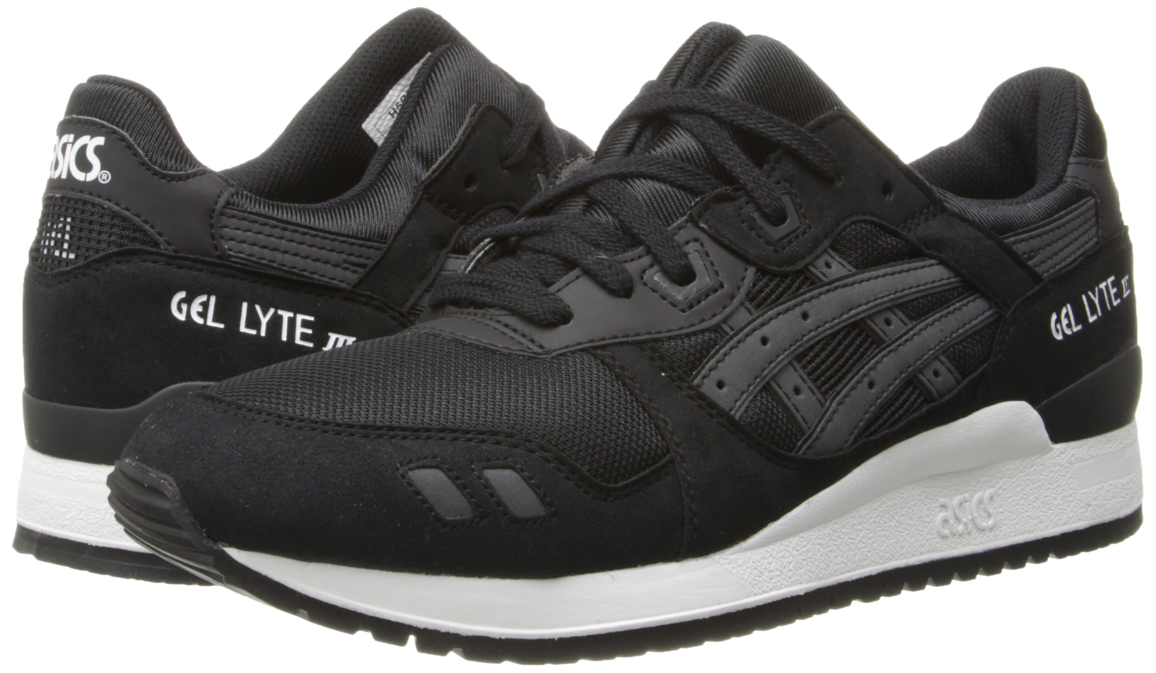 ASICS Men's GelLyte III Retro Running Shoe, Black/Black, 9 M US on