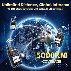 TIDRADIO TD-M15 Global Rapid Walkie Talkies 4G POC