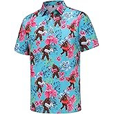 Golf Shirts for Men Short Sleeve Performance Moisture Wicking Dry Fit Funny Golf Polo Shirts for Men