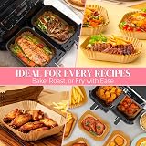 BYKITCHEN 100pcs Air Fryer Liners for Ninja Dual Zone AF300UK AF400UK view 5