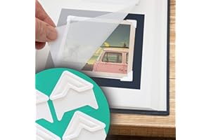 LA LENTE Photo Corner Stickers - 240 Adhesive Picture Mounting Corners for Scrapbooking and Photo Albums, Acid-Free and Easy to Use