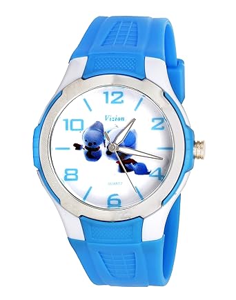 Vizion Analog Multi-Colour Dial (JONY&SIMU-The Snow Puppies) Cartoon Character Watch for Kids-V-8826-3-3