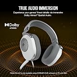 Corsair HS65 SURROUND wired gaming headset Dolby 7.1 SoundID iCUE white view 3
