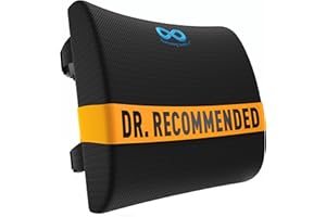 Everlasting Comfort The Original Lumbar Support Pillow - Improves Posture, Promotes Back Pain Relief - Superior Office Chair Back Support for Gaming and Desk Chairs - Lumbar Pillow for Car, Couch