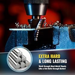 ZELCAN Cobalt Added M35 Step Drill Bit, Spiral Step
