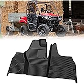 SLORIMOD Front TPE Floor Mat for Honda Pioneer 520 500 2015-2025 Accessories, All Weather Protection Row Floor Liners Slush Mats, Prevent Dust Debris Water, Anti-Slip Stripe, Replace# 0SP63-HL5-101