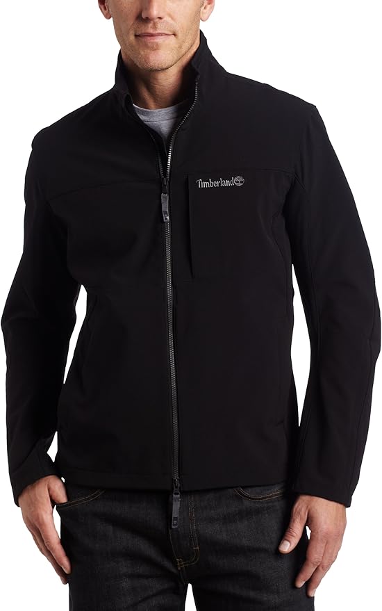 Timberland Men's Hudson Softshell Jacket, Black, Small at Amazon Men’s