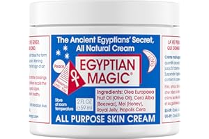 Egyptian Magic - All Purpose Face, Body, and Dry Skin Moisturizing Cream, Skin Protectant for Women & Men, Eczema Care Healing Balm, Scar Treatment, Stretch Marks, and Tattoo Aftercare, 2oz Jar