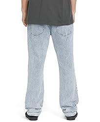 Volcom Men's Solver Denim Jean, Carolina Blue, 28x34