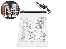 ADVPRO Letter M Initial Monogram Family Name Dual