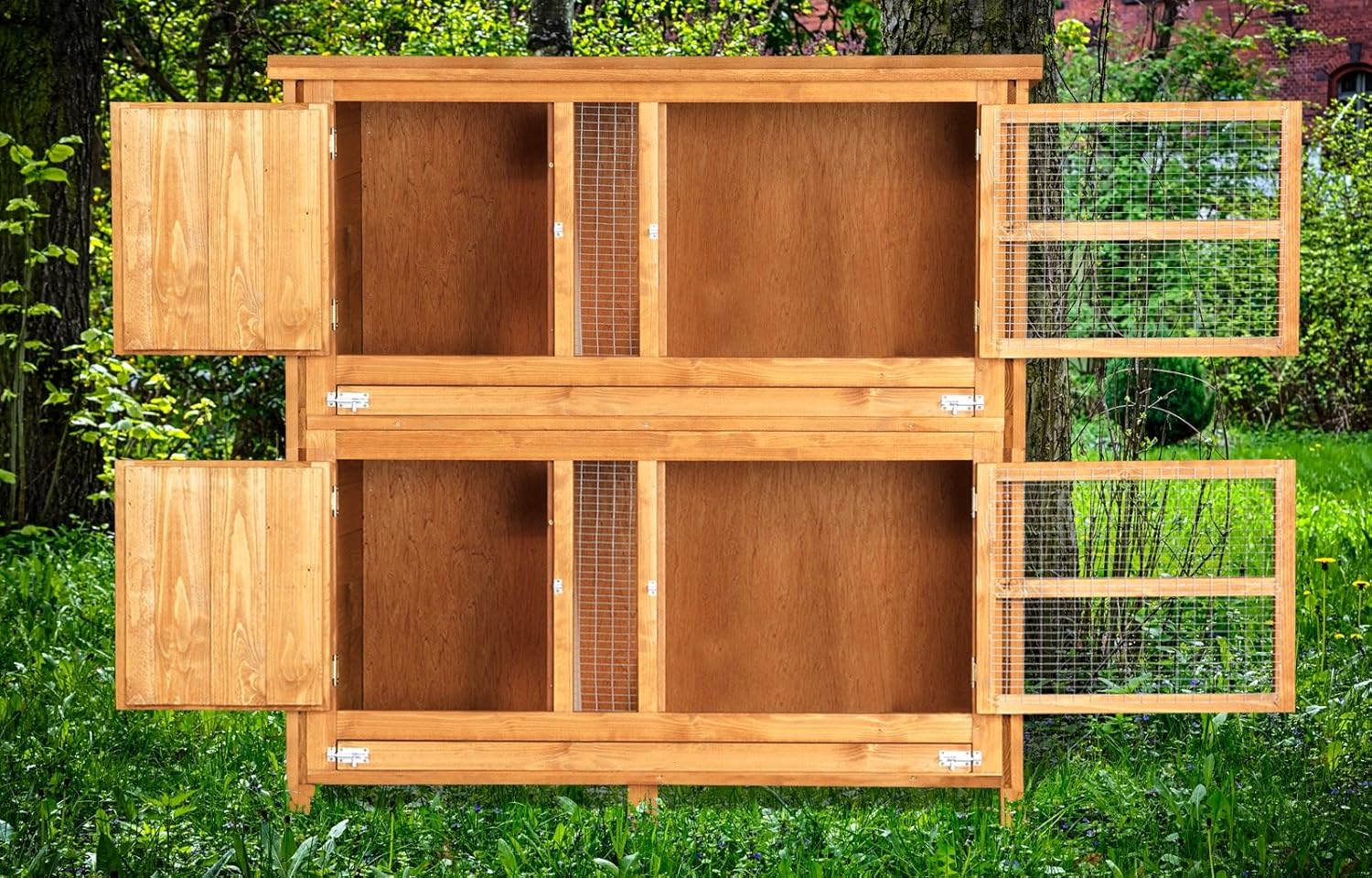 Houses & Habitats 4ft Chartwell 2 Tier Rabbit Hutch for keeping pets