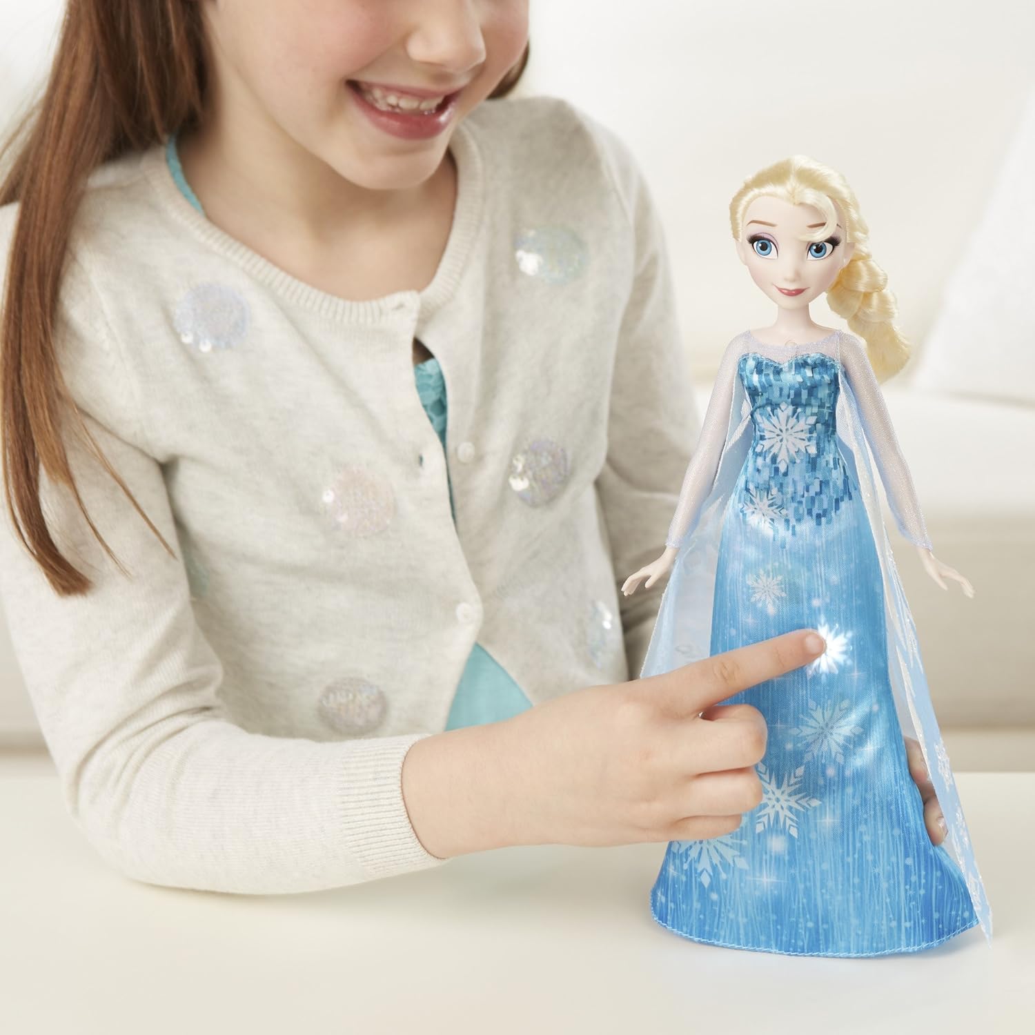 muñeca frozen vestido musical