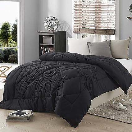 Amazon Com Byourbed Solid Black Full Comforter Oversized Full