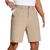 SERAMY Mens Golf Dress Shorts 9 Inch with 5 Pockets Stretch Lightweight Quick Dry Chino Flat Front Shorts for Work Casual