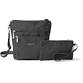 Baggallini Pocket Crossbody Bags for Women 8x8 Small Lightweight Durable Water-resistant Travel Purse W/Rfid