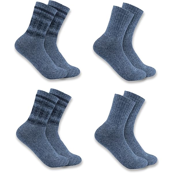Carhartt Women's Heavyweight Synthetic-Wool Blend Crew Sock 2 Pack