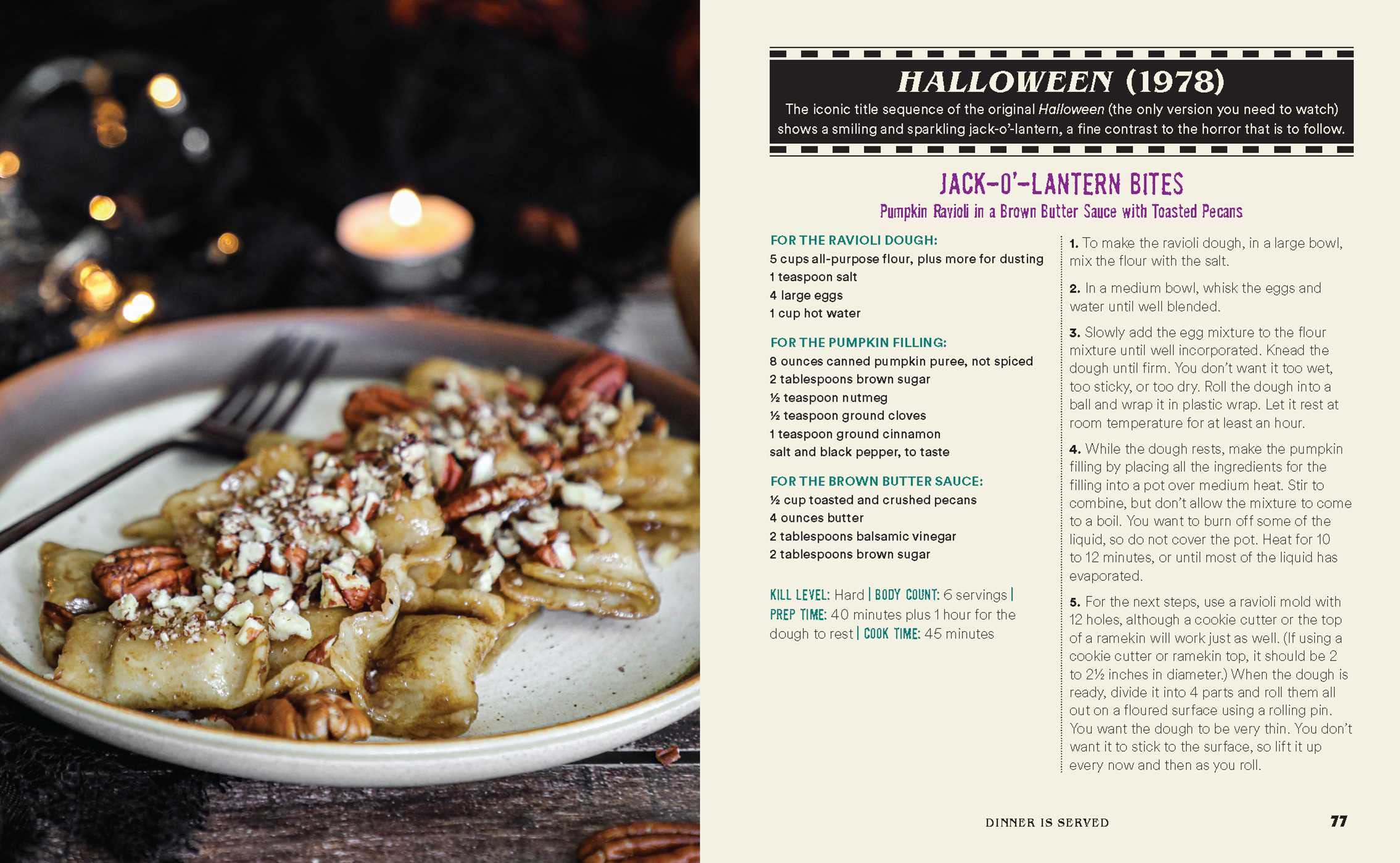The Horror Movie Night Cookbook: 60 Deliciously Deadly Recipes Inspired by Iconic Slashers, Zombie Films, Psychological Thrillers, Sci-Fi Spooks, and ... and More) (Gifts for Movie & TV Lovers)