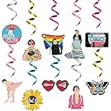 6sisc 30Pcs Harry Singer Party Swirl Decoration Harry Party Favors Double-Sided Printed Card Streamers Hanging Spirals Whirl 