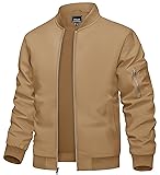 TACVASEN Bomber Jacket Men Zip Up Jacket for Men