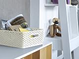 Curver My Style Rattan Effect Storage Basket 13 Litre Pack of 3 Vintage Cream view 5