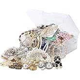 Mystery Jewelry Jar,40-45 Piece Surprise Box for Women Gift Set,Including Necklace, Earrings,Rings,Bracelet,Keychain,Hair Clip,Shoe Charms,Random Vintage Unique Birthday Christmas Gifts for Her