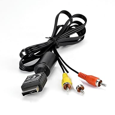 AV Kabel Passend Für Sony Playstation 2 Und 3, PS2 / PS3 Mit Ferritkern Von Amathings