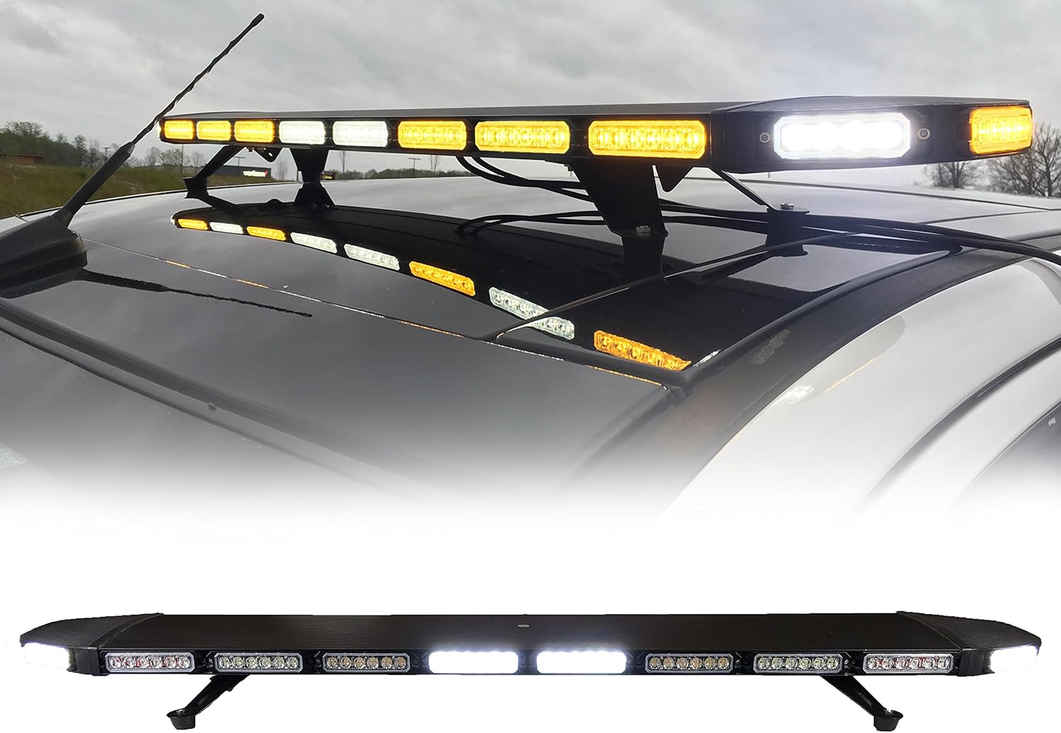 Warningworx Comet 120 LED Full Size Warning Light Bar Amber