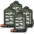 Go Time Gear Survival Life Tent • 2 Person Mylar Emergency Shelter Tube Tent + Paracord • All-Weather Protection for Camping, Hiking, & Survival Kits • Includes Emergency Whistle