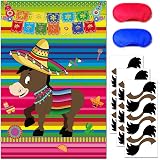 4th Of July Pin The Tail On The Donkey Game - Patriotic Party Poster, 24 Tails, Blindfolds, For Independence Day - View #11