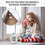ThermoPro TP200C Indoor Outdoor Thermometer Wireless Greenhouse Sensor view 2