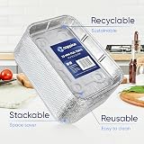 Coppice Mini Aluminium Foil Tray 19x13x2.5cm 30 Pack Oven Microwave Safe view 4