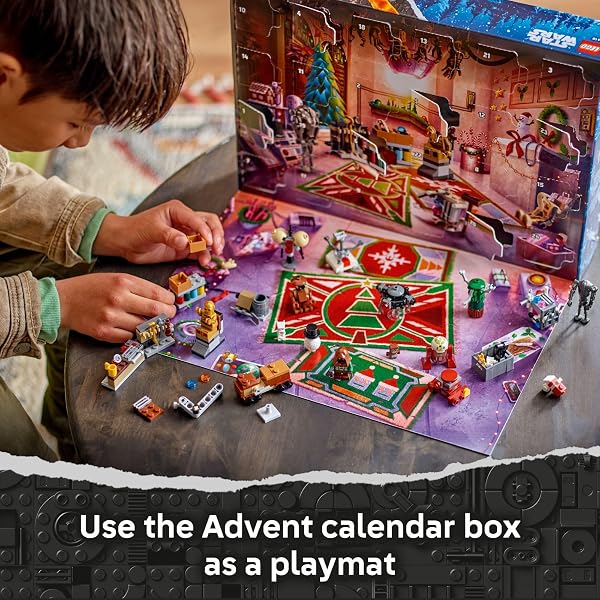 LEGO STAR WARS ADVENT CALENDAR 2025 KIDS TOY – HOLIDAY COUNTDOWN PLAYSET WITH 24 TOYS FOR BOYS & GIRLS, AGES 6+ – INCLUDES C-3PO & BB-8 FIGURES – STAR WARS GIFT IDEA FOR CHRISTMAS – 75418