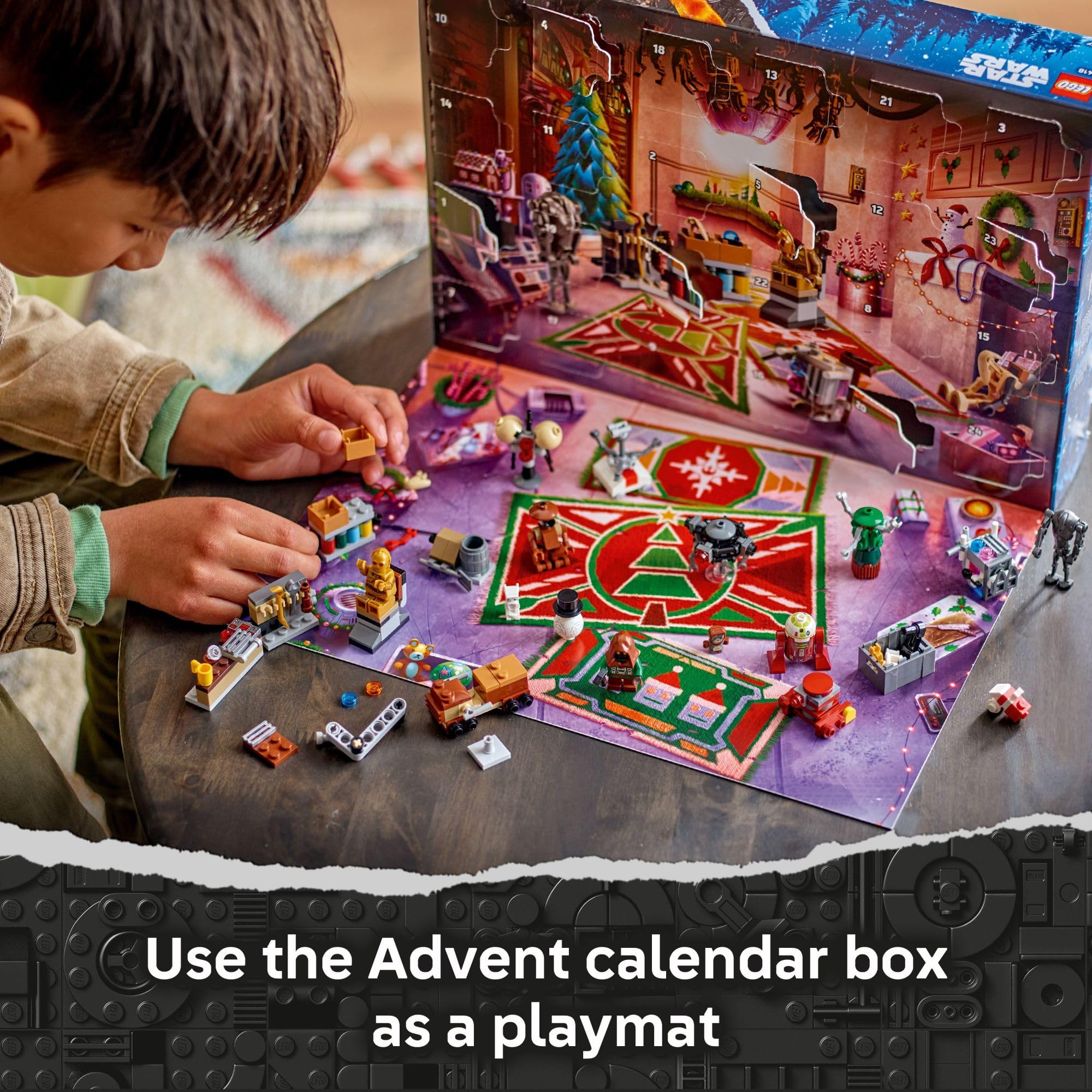 LEGO Star Wars Advent Calendar 2025 Kids Toy - Holiday Countdown Playset with 24 Toys for Boys & Girls, Ages 6+ - Includes C-3PO & BB-8 Minifigures - Star Wars Gift Idea for Christmas - 75418