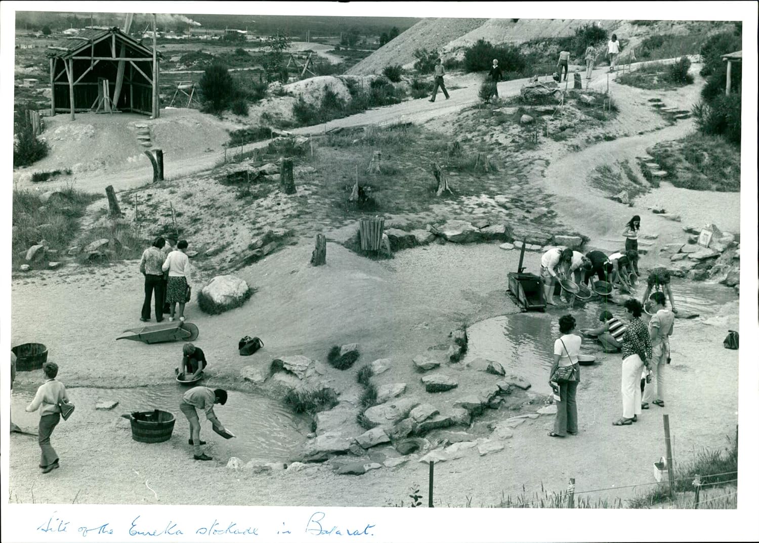 Vintage photo of Australia: Eureka Monument.