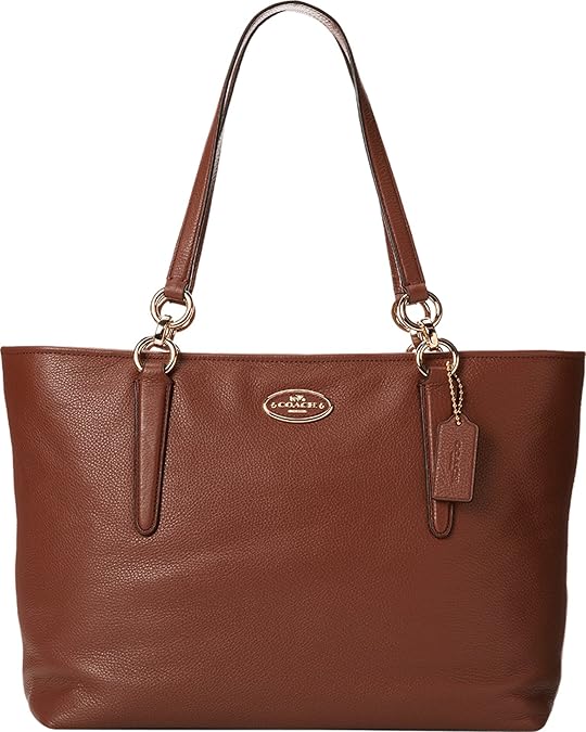 Coach Chicago Ellis Tote Saddle Brown Leather Shoulder Bag Handbag