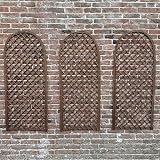 Selections Willow Garden Trellis with Curved Top 120x45cm Pack of 3 view 2