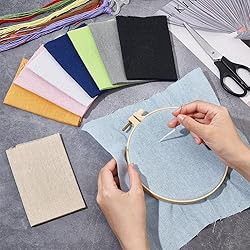 BENECREAT 18 Sheets 9 Colors Square Linen