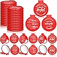 Wenqik 64 Pcs Compact Mirror Bulk Red Gifts for Women Small Inspirational Pocket Purse Handheld Mirror Portable Round Makeup Folding Appreciation Gift for Valentine Christmas Daily Travel Coworker