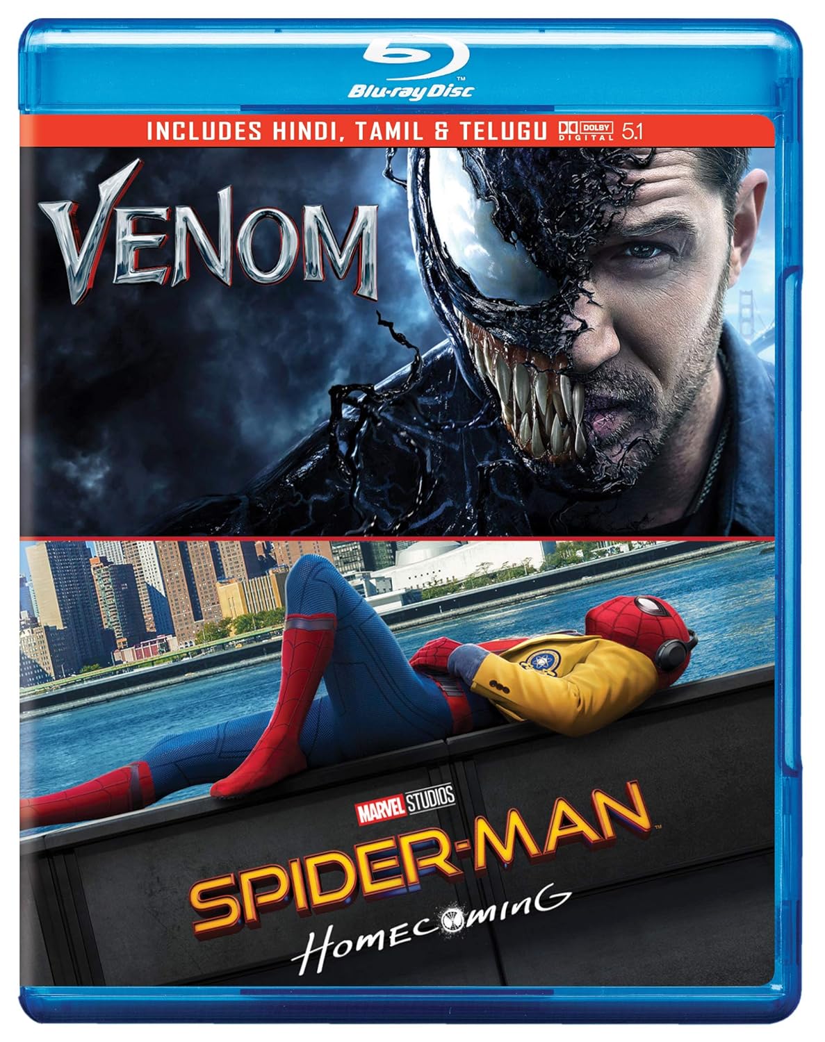 2 Superhero Movies Collection Venom + SpiderMan