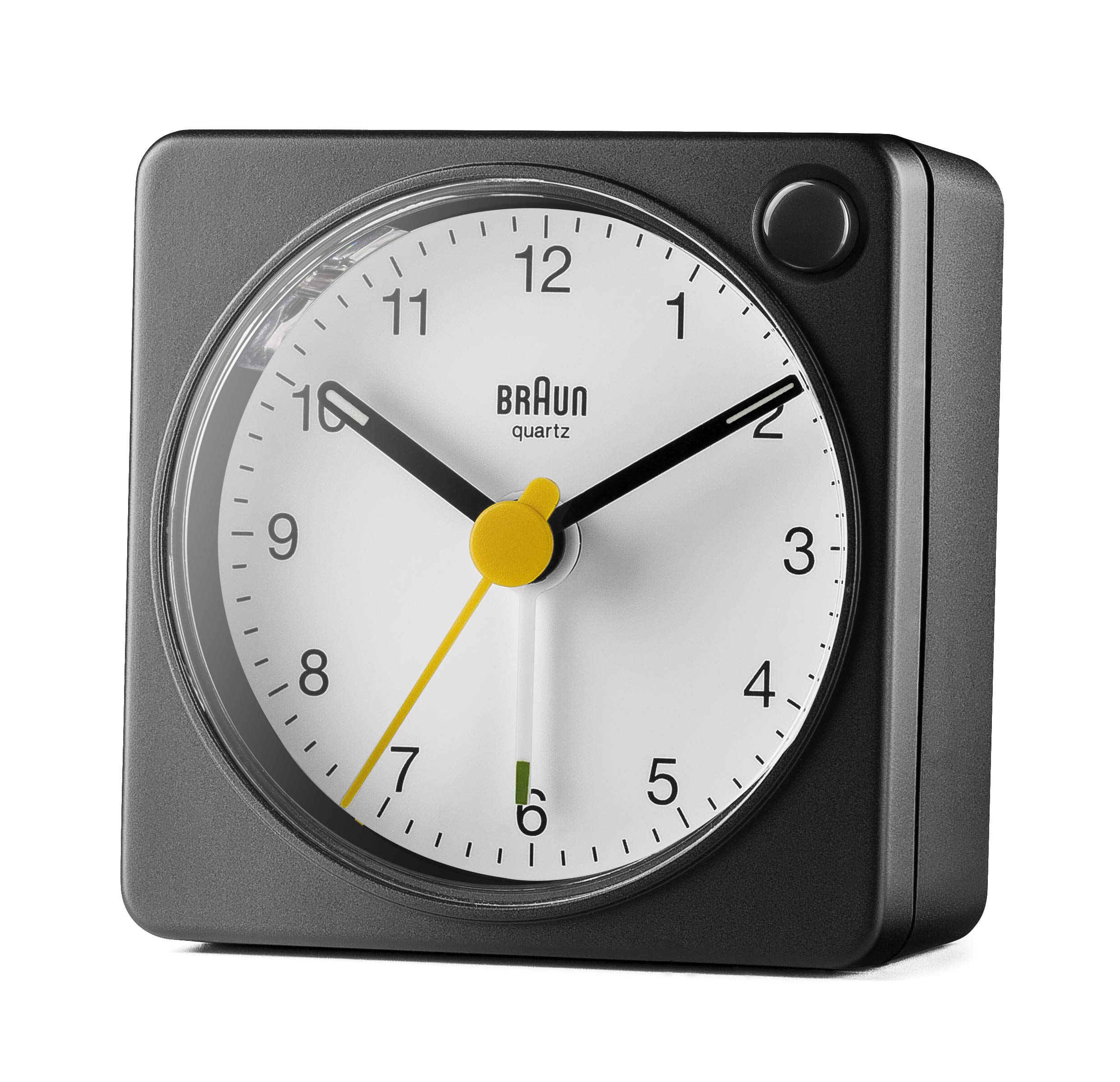 Braun Classic Travel Analogue Alarm Clock with Snooze and Light
