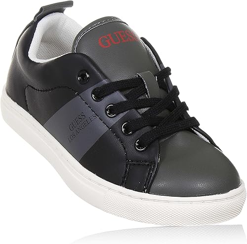 guess black leather shoes