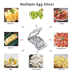 Egg Slicer for Hard Boiled Eggs, LCCOWOT Heavy Duty