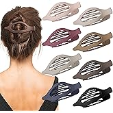 Sunolga 8PCS Flat Hair Clips for Women Matte Hair Claw Clips for Thick & Thin Hair No-Slip Hair Clips Strong Hold French Duckbill Styling Accessories
