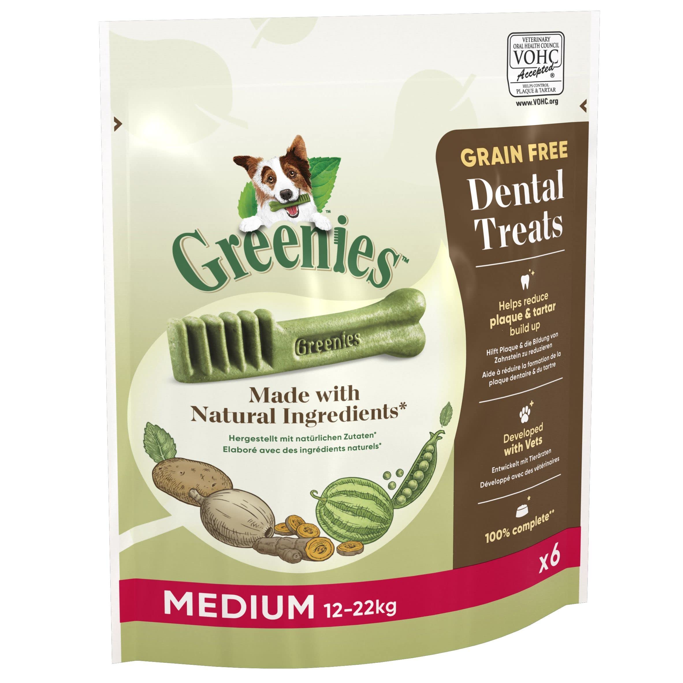 GREENIES Daily Grain-Free Medium Dog Treats – The Smart Dental Treat – 36 Chews