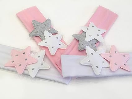 Bandeau Bebe Pour Cheveux Avec Cristaux Strass Couleur Rose Rose Et Blanc Etoiles Pour Bapteme Anniversaire Wedding Mariage Fete Fete Headband Hairband Handmade Crystal Rhinestone Stone Amazon Fr Bebes Puericulture
