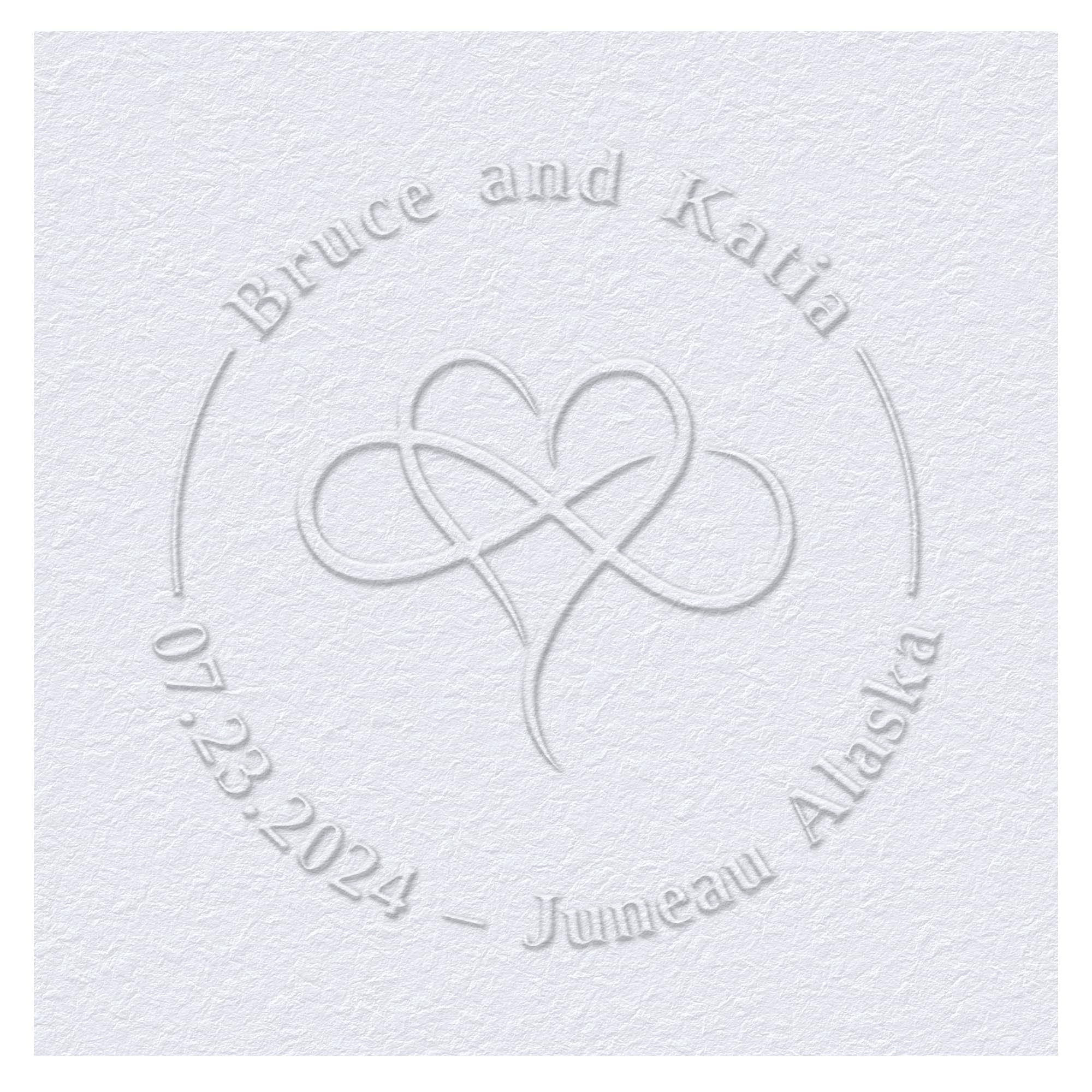OFCCUSTOM Wedding Embosser Personalized Name Date