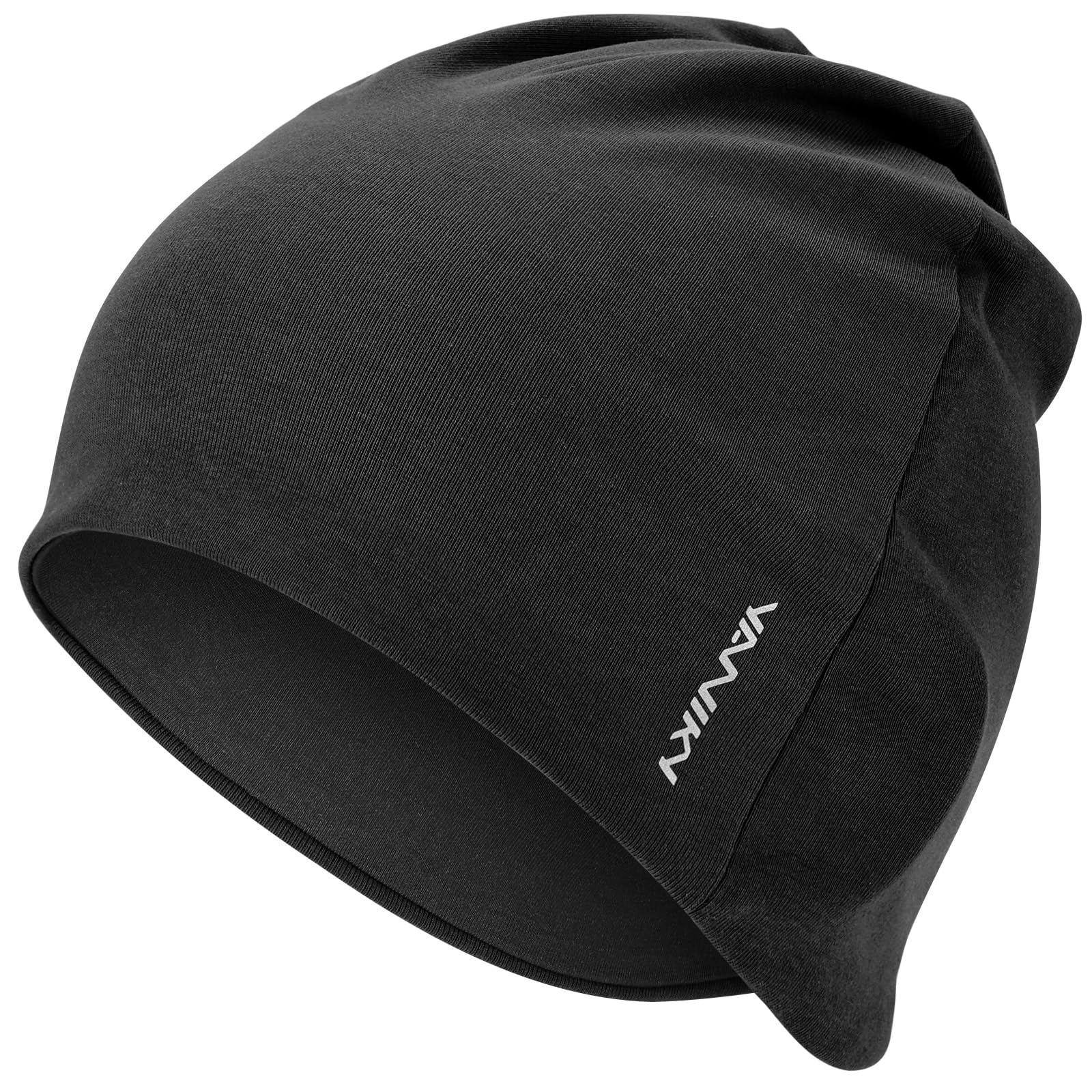 YANIKY Beanie for Men - Women Modal Sleep Cap Cotton Chemo Beanie Hat - Unisex Skull Cap - Soft and Skin Friendly Beanies Black