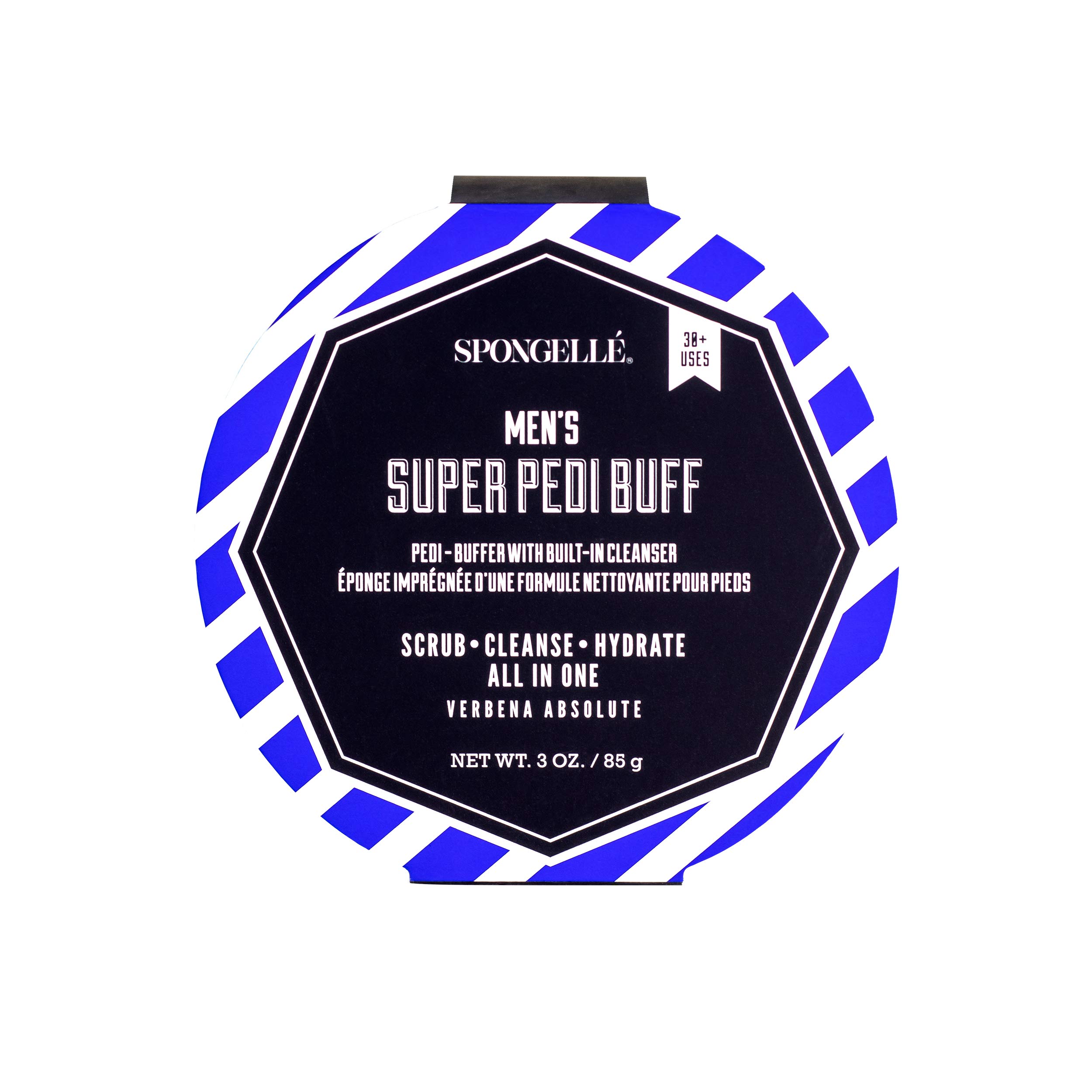SPONGELLÉ Men's Super Pedi Buffer, Verbena Absolute