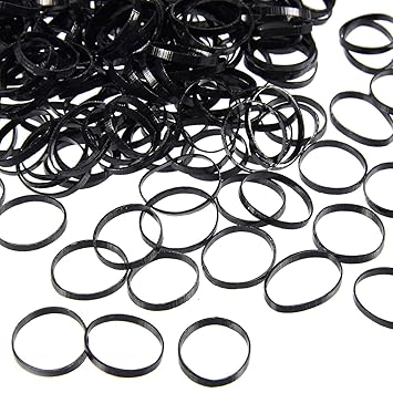 Hair Elastics Rubber Bands 500 Pieces Of Black Hair Ties For